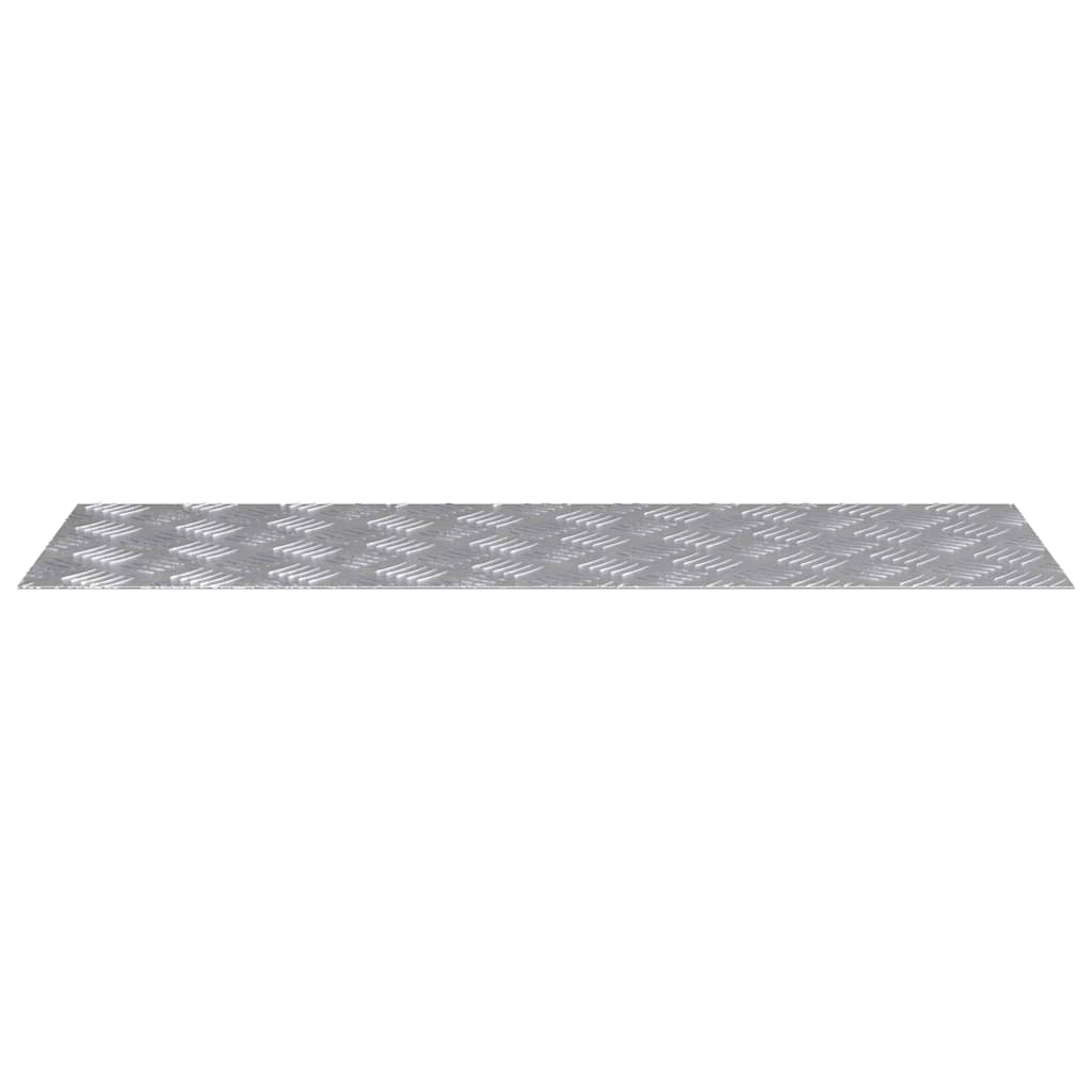 Checker plader 4 pcs Sølv 90 x 30 cm Aluminium