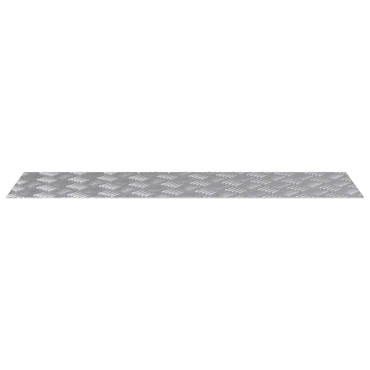Checker plader 4 pcs Sølv 100 x 30 cm Aluminium
