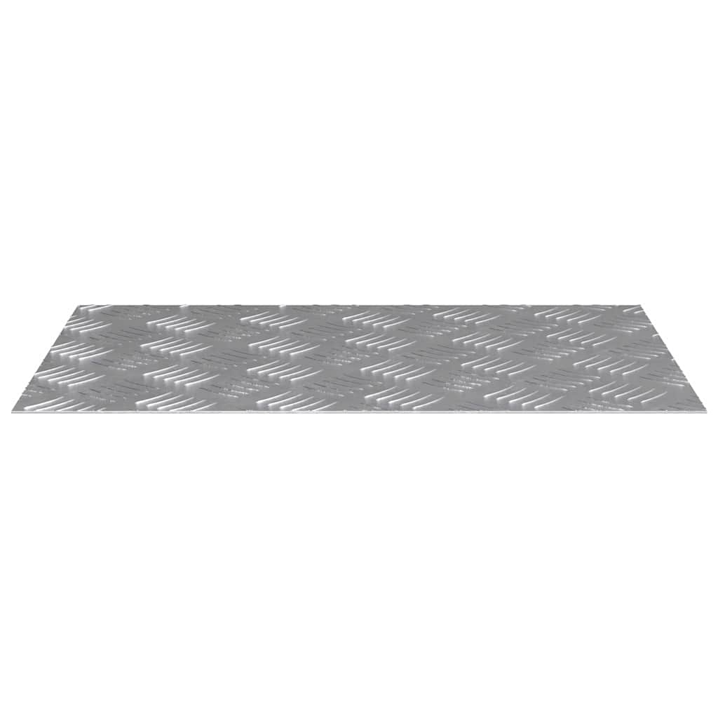 Checker plader 4 pcs Sølv 60 x 40 cm Aluminium