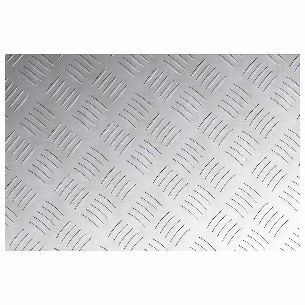 Checker plader 4 pcs Sølv 60 x 40 cm Aluminium