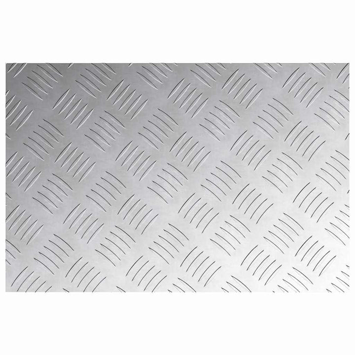 Checker plader 4 pcs Sølv 60 x 40 cm Aluminium