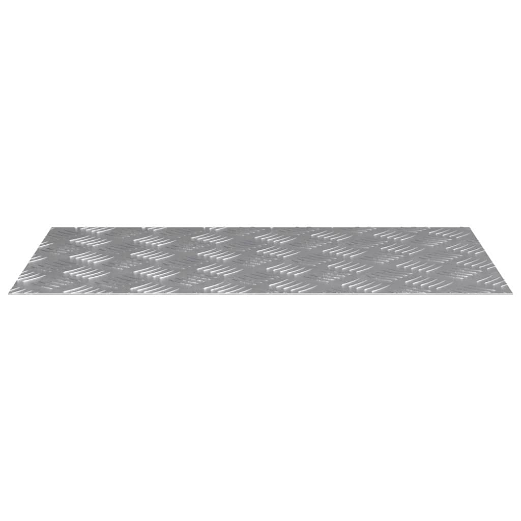 Checker plader 4 pcs Sølv 70 x 40 cm Aluminium