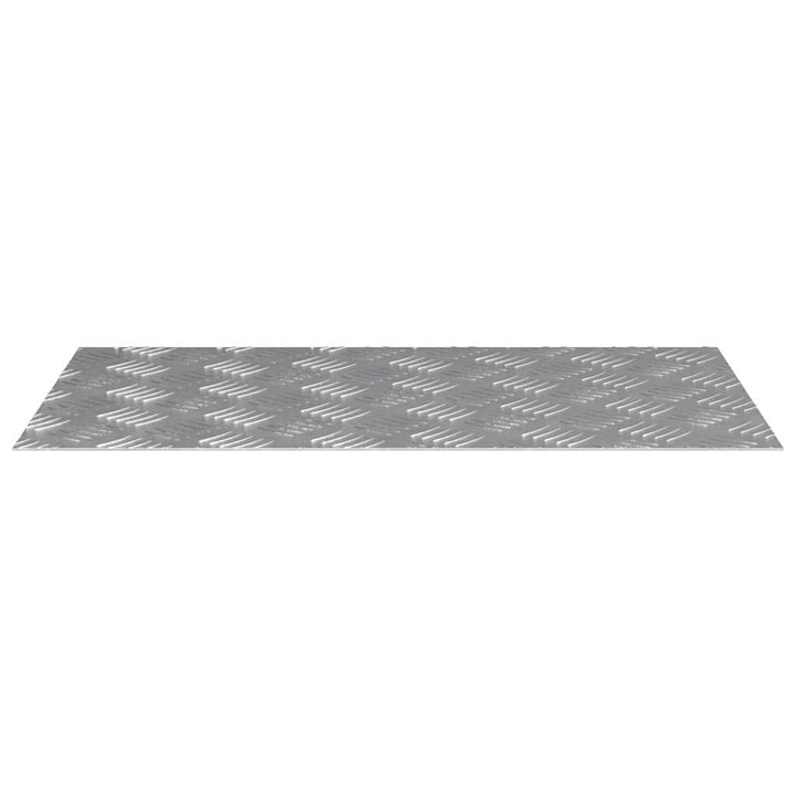 Checker plader 4 pcs Sølv 70 x 40 cm Aluminium