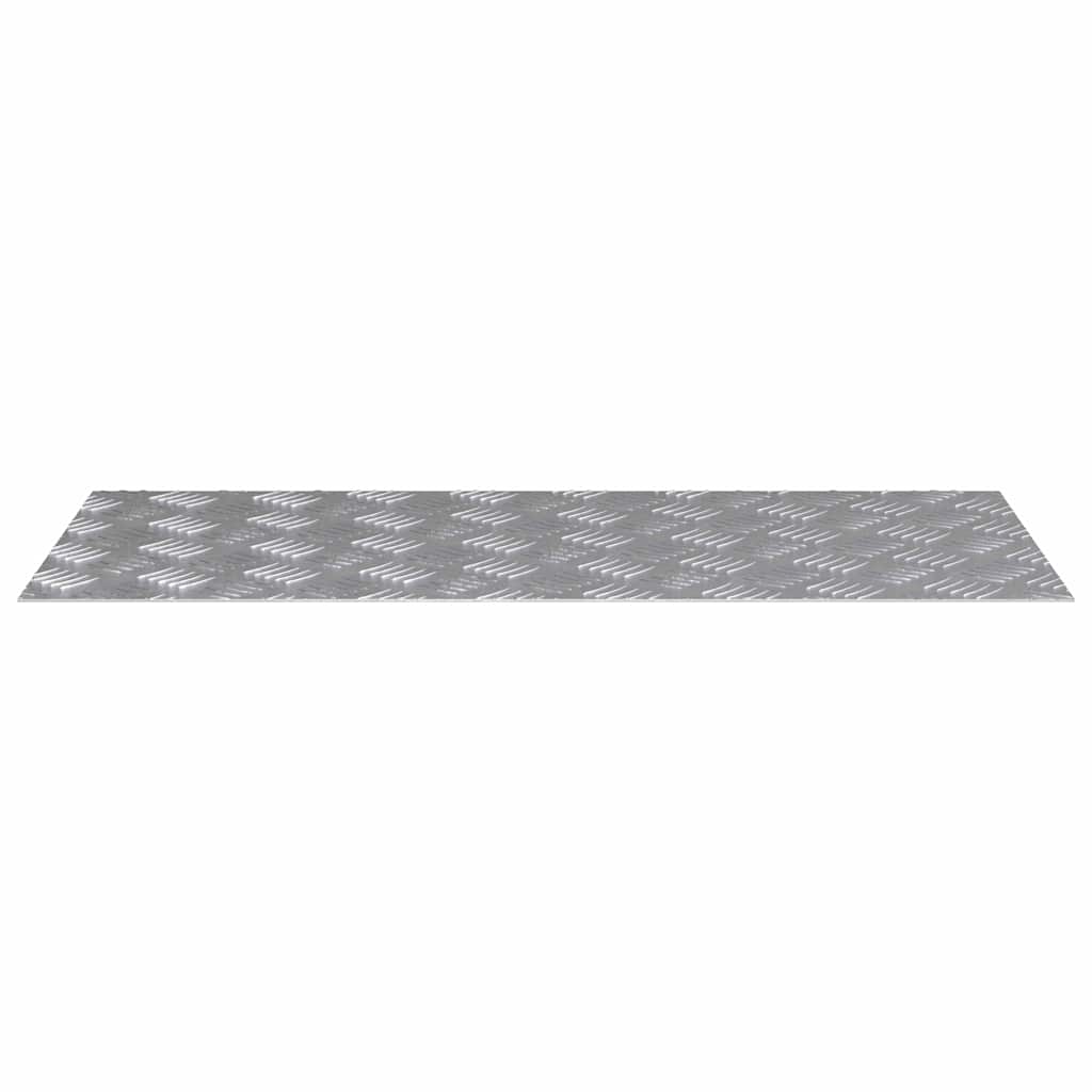 Checker plader 4 pcs Sølv 90 x 40 cm Aluminium