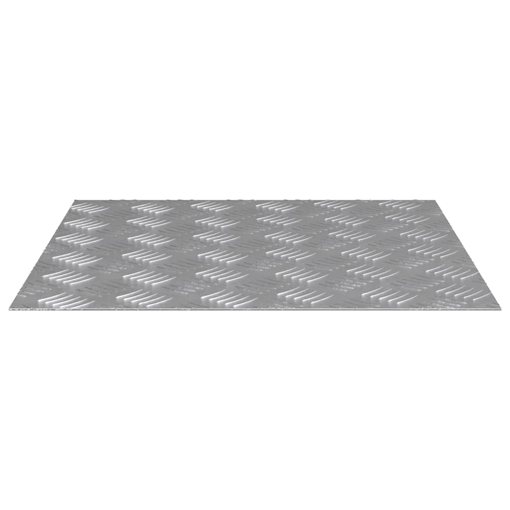 Checker plader 4 pcs Sølv 50 x 50 cm Aluminium