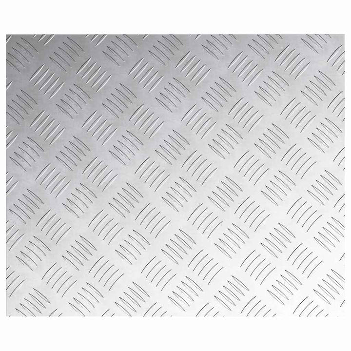 Checker plader 4 pcs Sølv 60 x 50 cm Aluminium