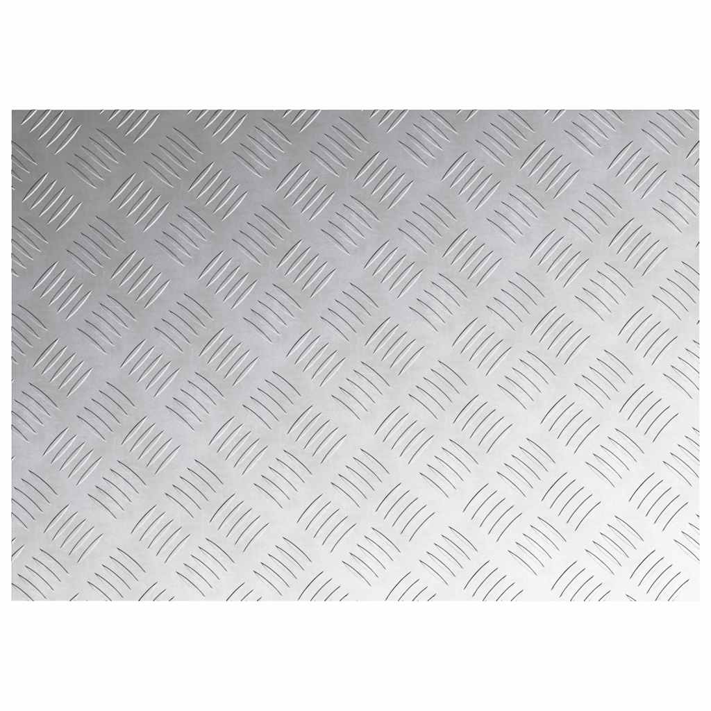 Checker plader 4 pcs Sølv 70 x 50 cm Aluminium