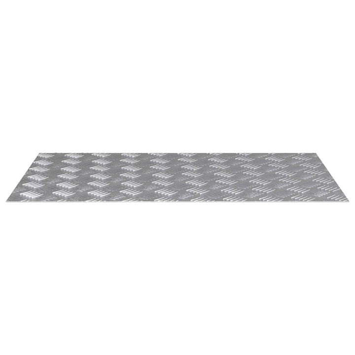Checker plader 4 pcs Sølv 80 x 50 cm Aluminium