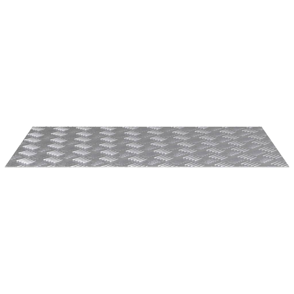 Checker plader 4 pcs Sølv 80 x 50 cm Aluminium