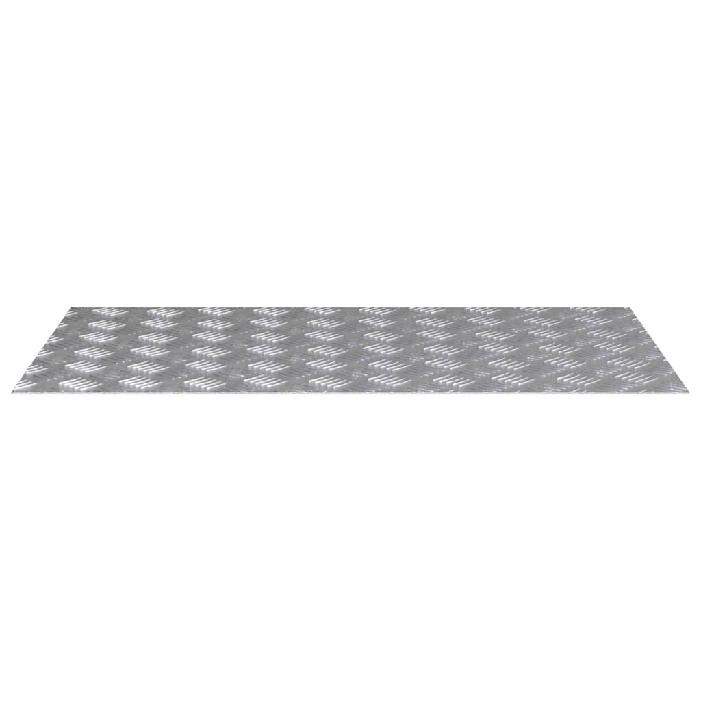 Checker plader 4 pcs Sølv 90 x 50 cm Aluminium