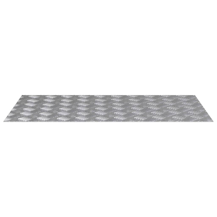 Checker plader 4 pcs Sølv 90 x 50 cm Aluminium