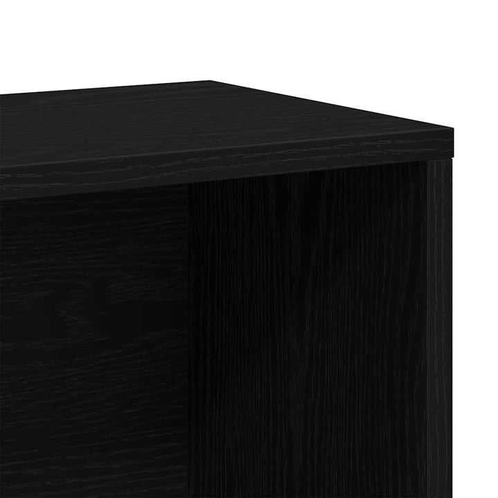 Bogskab Sort eg 155 x 24 x 160 cm Konstrueret træ