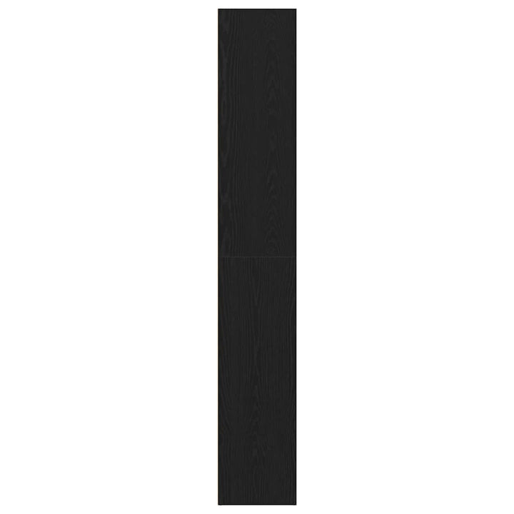 bogreol 60x30x189 cm konstrueret træ sort egetræsfarve
