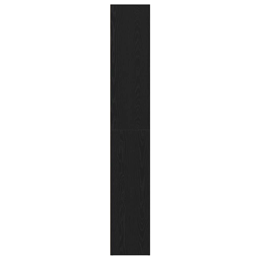 bogreol 40x30x189 cm konstrueret træ sort egetræsfarve