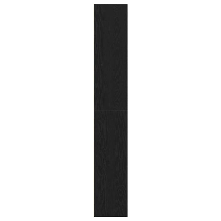 bogreol 40x30x189 cm konstrueret træ sort egetræsfarve