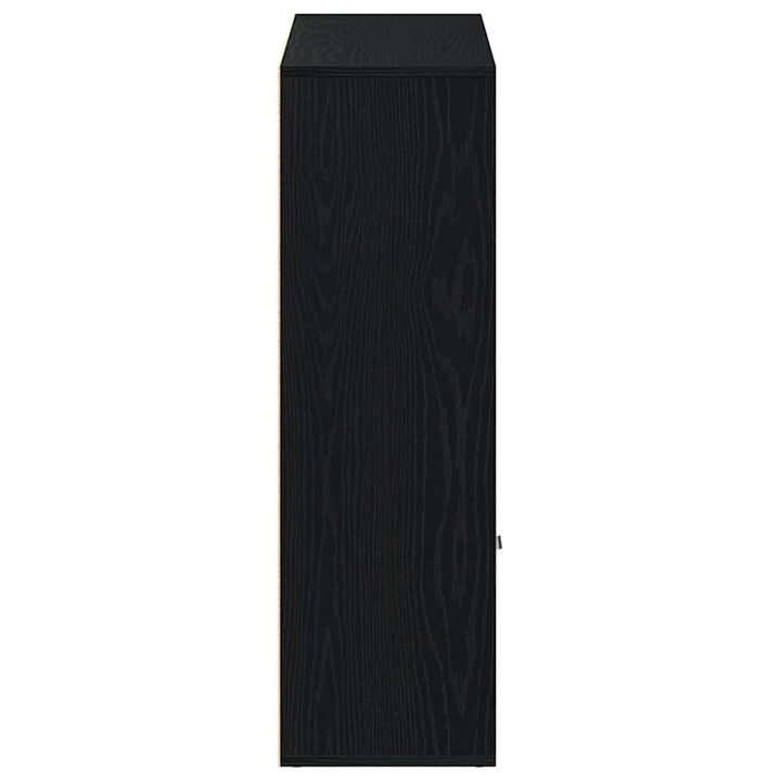 bogskab 98x29x97,5 cm konstrueret træ sort egetræsfarve
