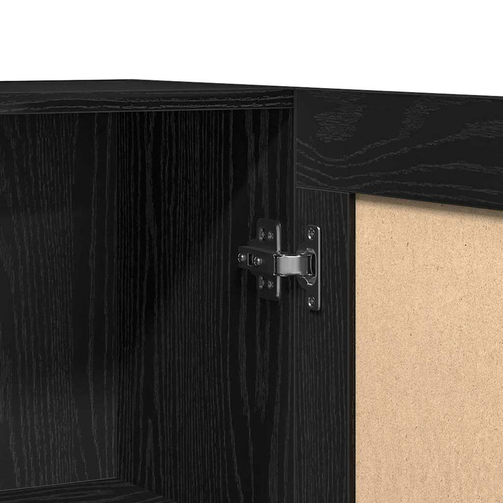 Bogskab Sort eg 82.5 x 30.5 x 115 cm Konstrueret træ