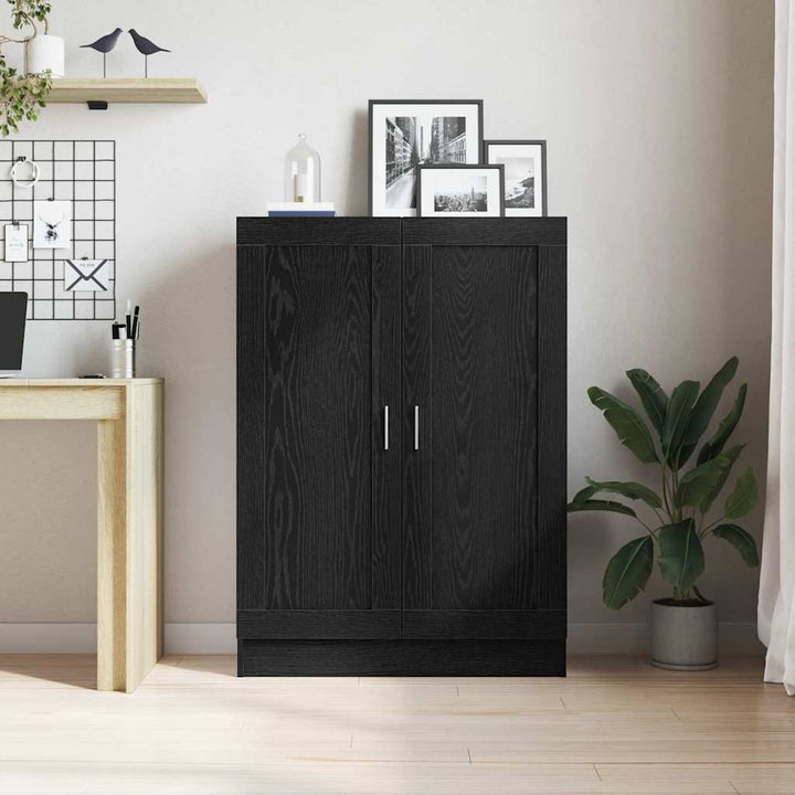 Bogskab Sort eg 82.5 x 30.5 x 115 cm Konstrueret træ