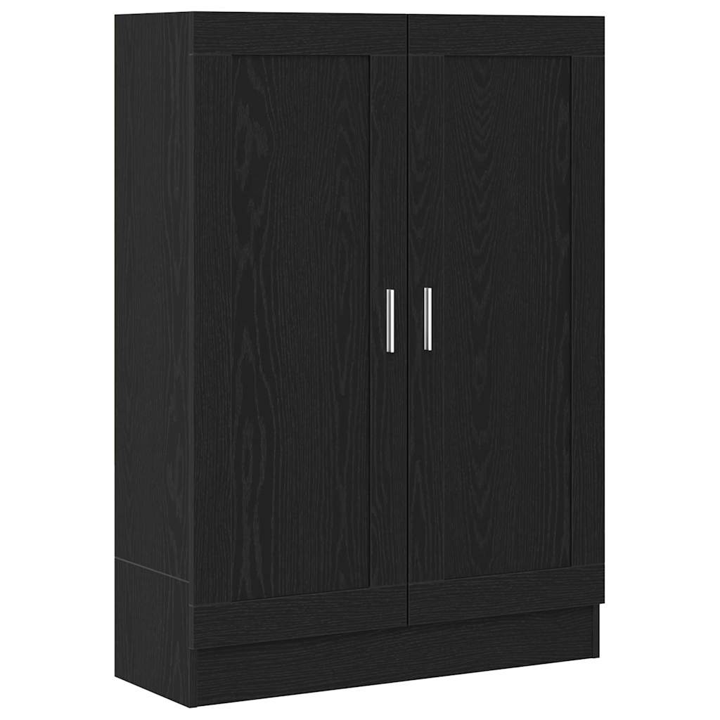 Bogskab Sort eg 82.5 x 30.5 x 115 cm Konstrueret træ