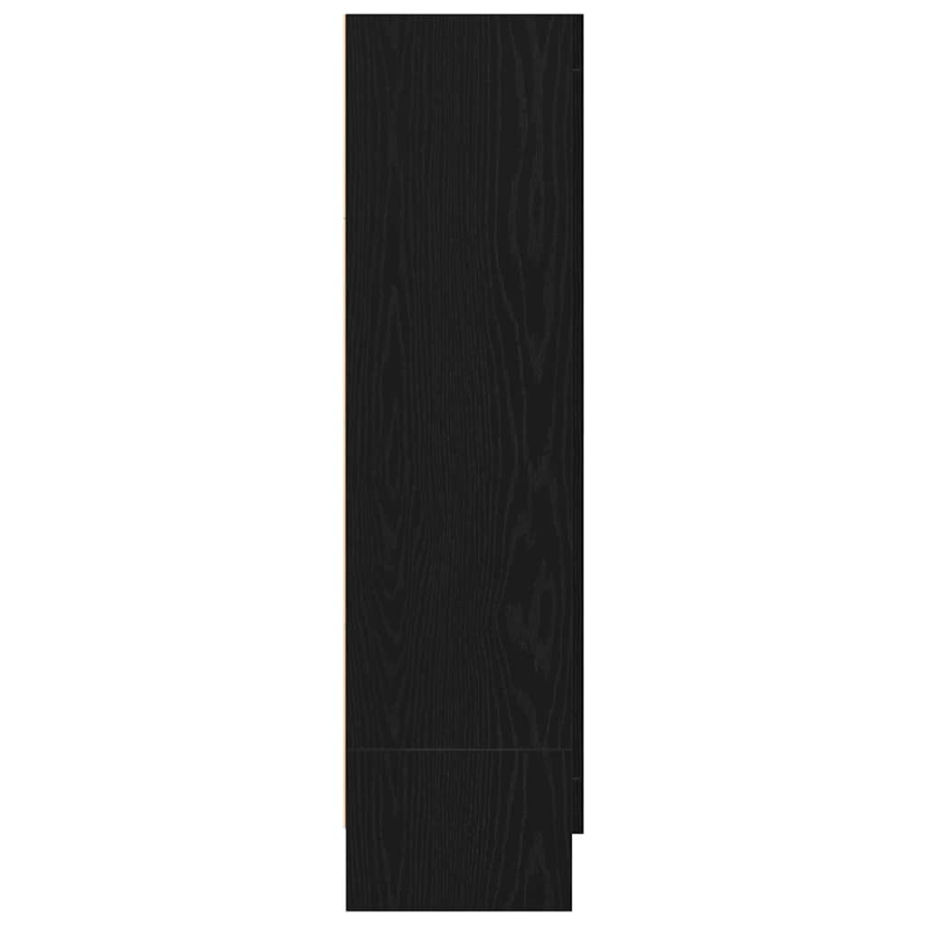 Bogskab Sort eg 82.5 x 30.5 x 115 cm Konstrueret træ