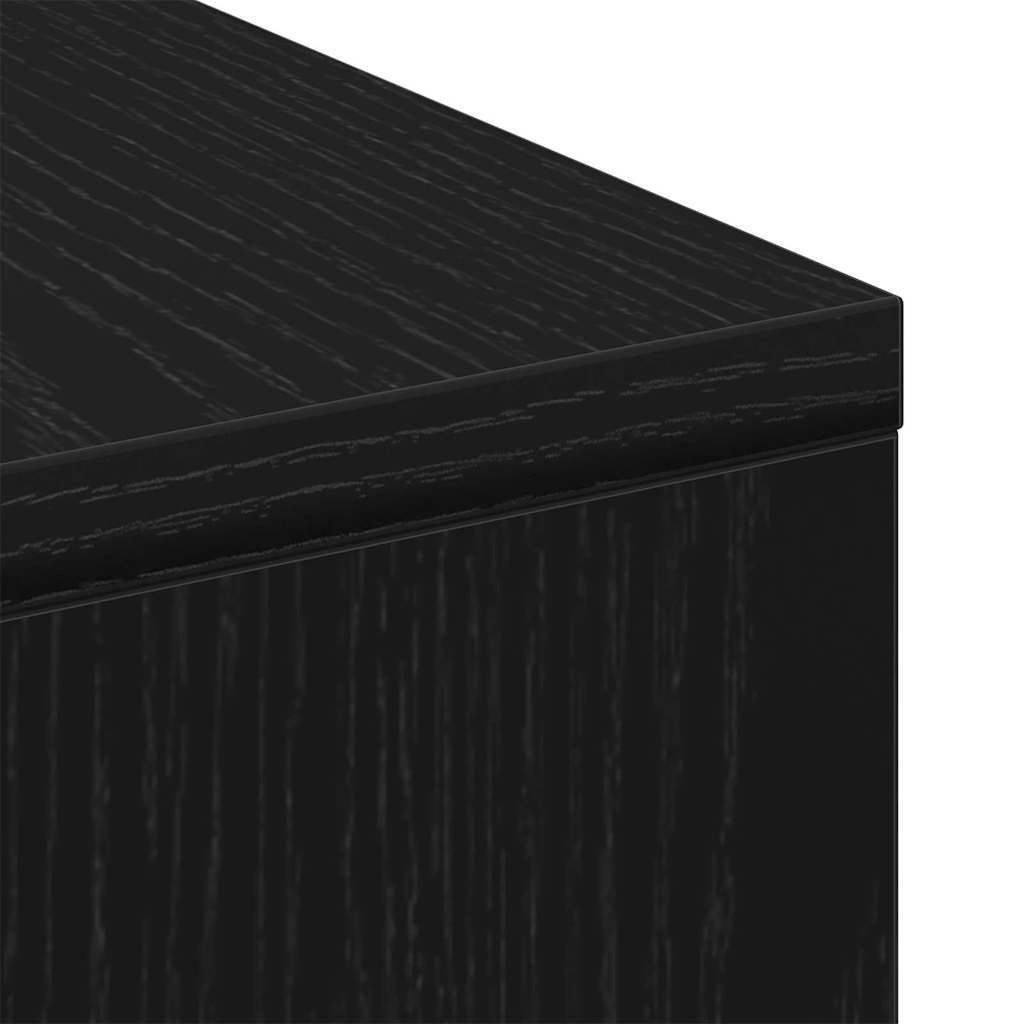 Sofabord Sort eg 90 x 90 x 28 cm Konstrueret træ