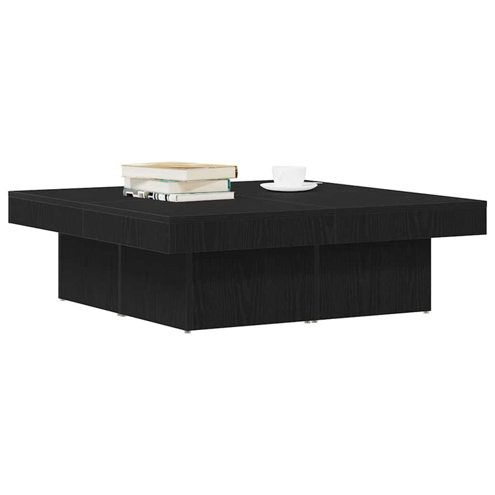 Sofabord Sort eg 90 x 90 x 28 cm Konstrueret træ