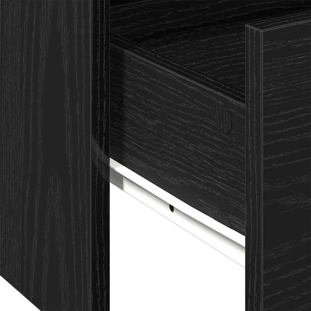 Sofabord with Drawer Sort eg 102 x 55 x 43,5 cm Konstrueret træ