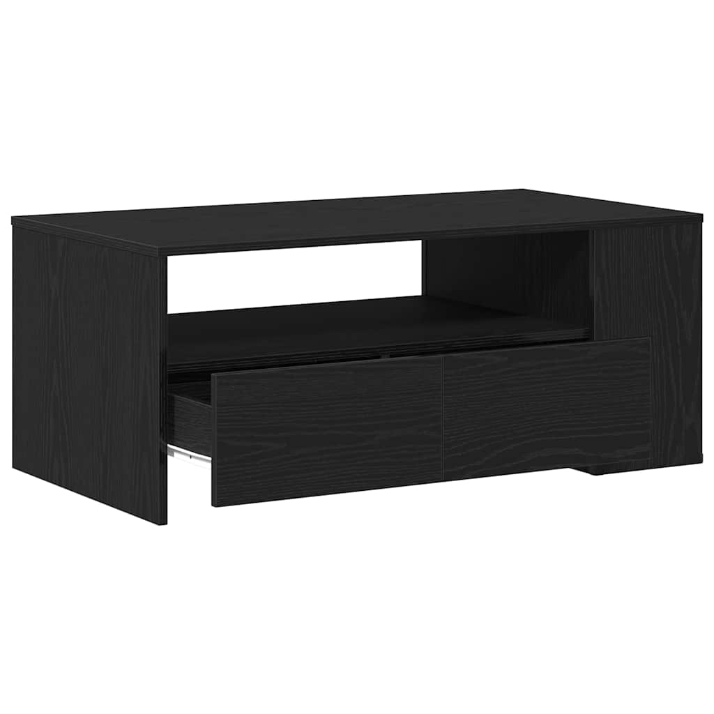 Sofabord with Drawer Sort eg 102 x 55 x 43,5 cm Konstrueret træ