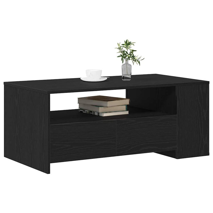 Sofabord with Drawer Sort eg 102 x 55 x 43,5 cm Konstrueret træ