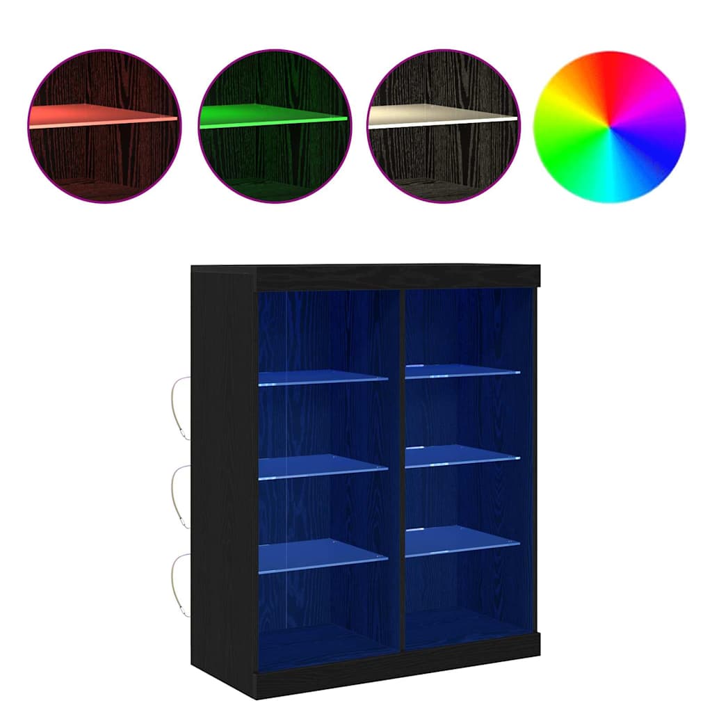 Sideboard Sort eg 41 x 37 x 100 cm Konstrueret træ