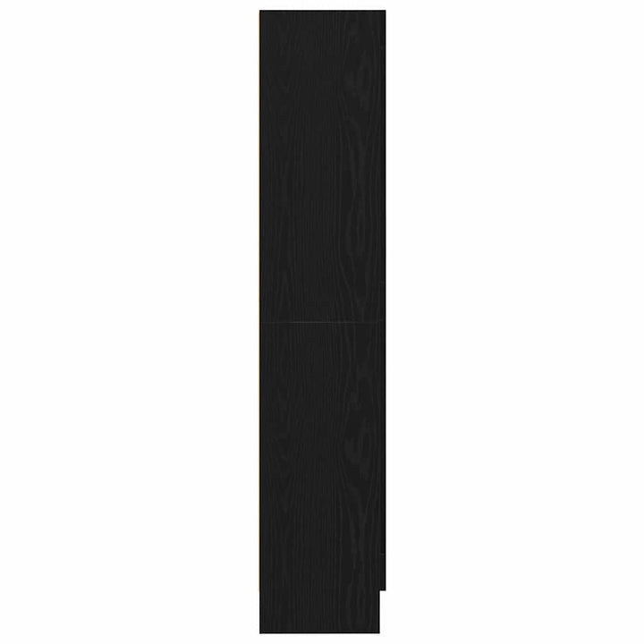 Bogskab Sort eg 82.5 x 30.5 x 150 cm Konstrueret træ