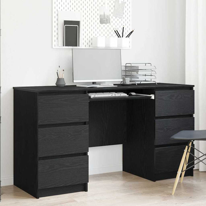 Bord Sort eg 140 x 50 x 76 cm Konstrueret træ