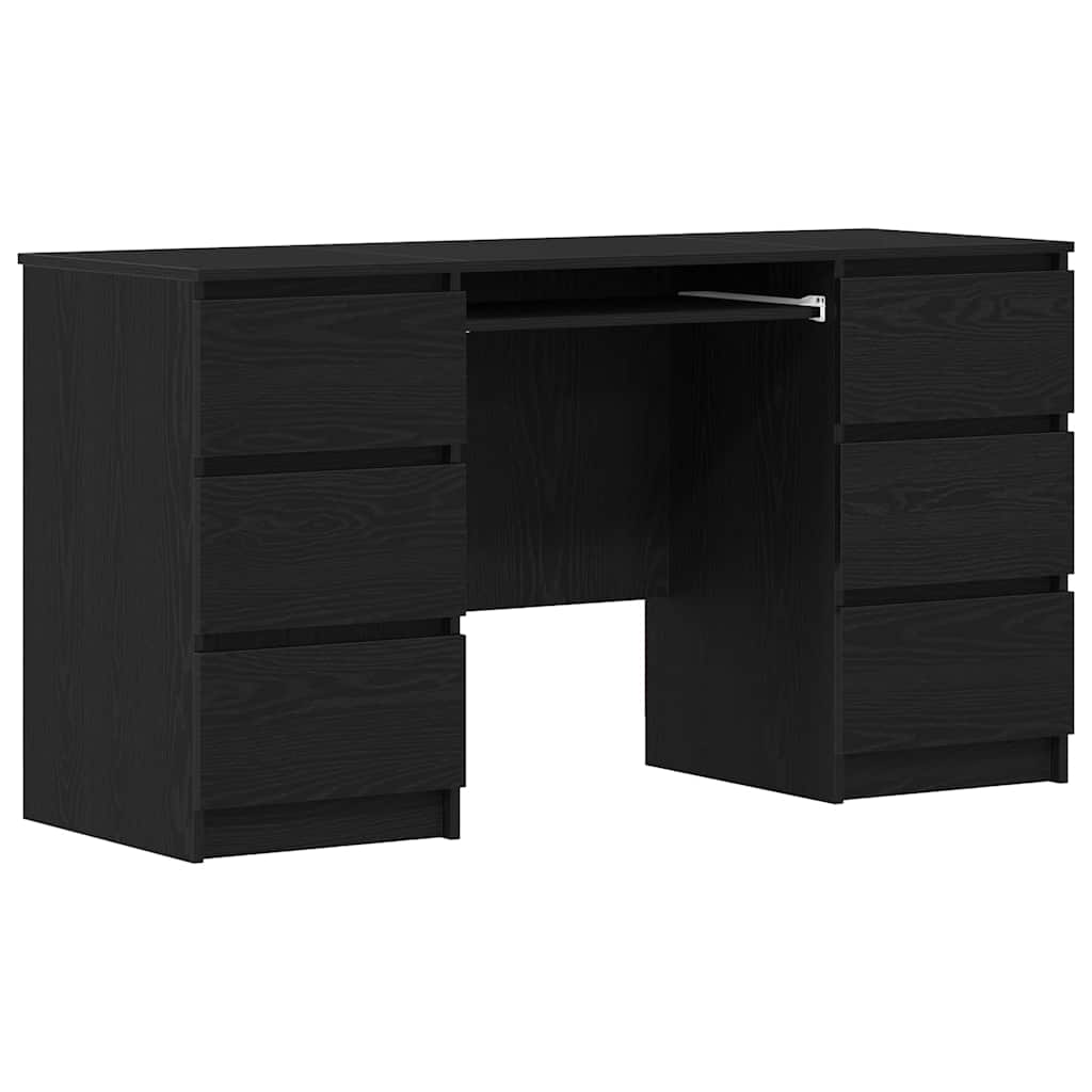 Bord Sort eg 140 x 50 x 76 cm Konstrueret træ