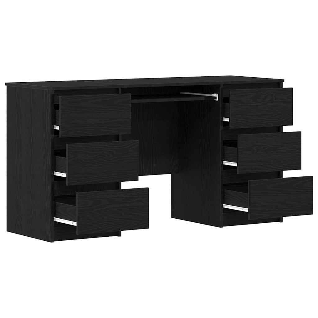 Bord Sort eg 140 x 50 x 76 cm Konstrueret træ