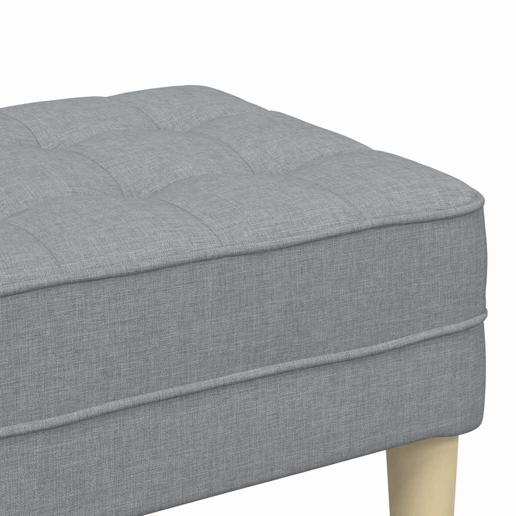 bænk Lysegrå 113 x 57 x 39 cm Stof