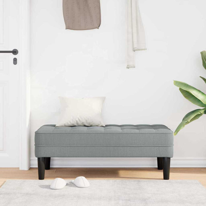 bænk Lysegrå 113 x 57 x 39 cm Stof