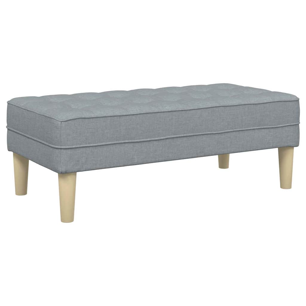 bænk Lysegrå 113 x 57 x 39 cm Stof