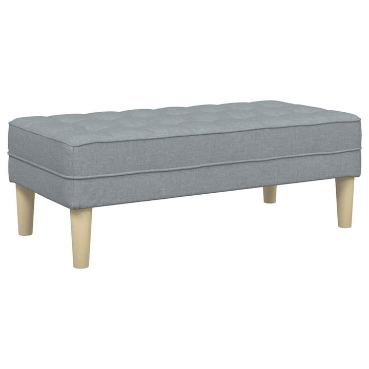 bænk Lysegrå 113 x 57 x 39 cm Stof