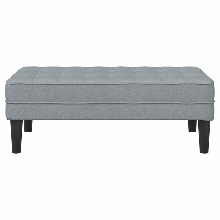 bænk Lysegrå 113 x 57 x 39 cm Stof