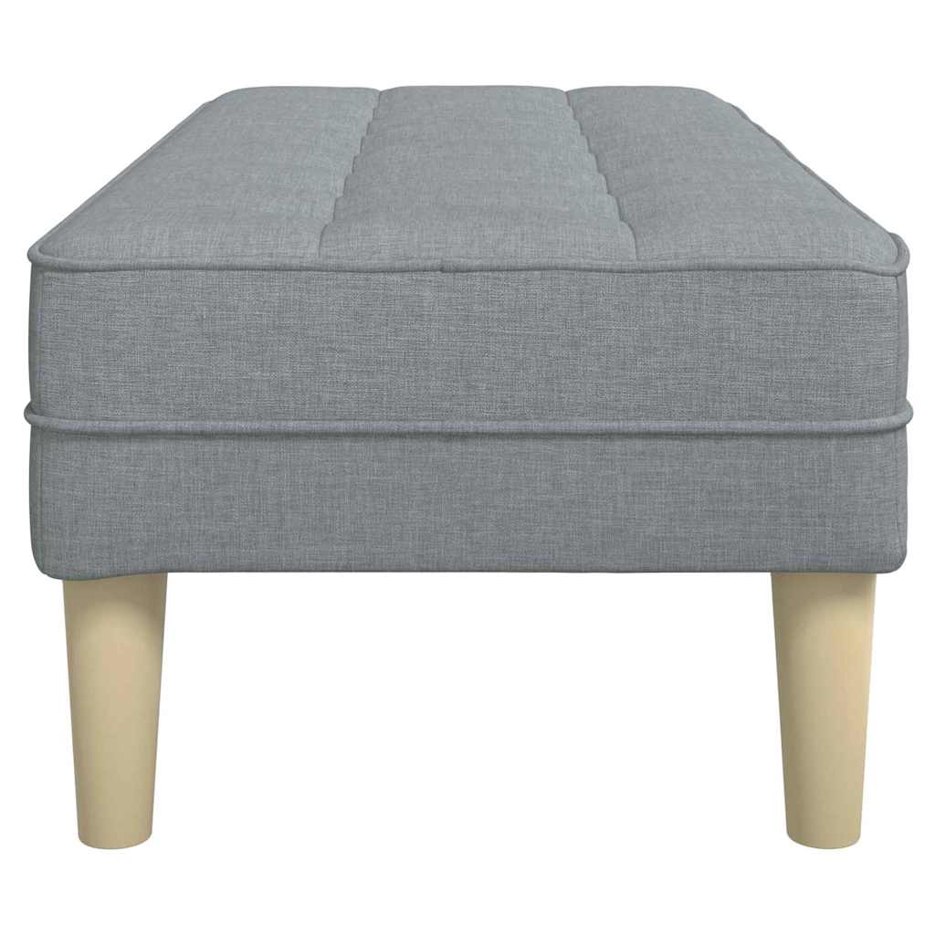 bænk Lysegrå 113 x 57 x 39 cm Stof