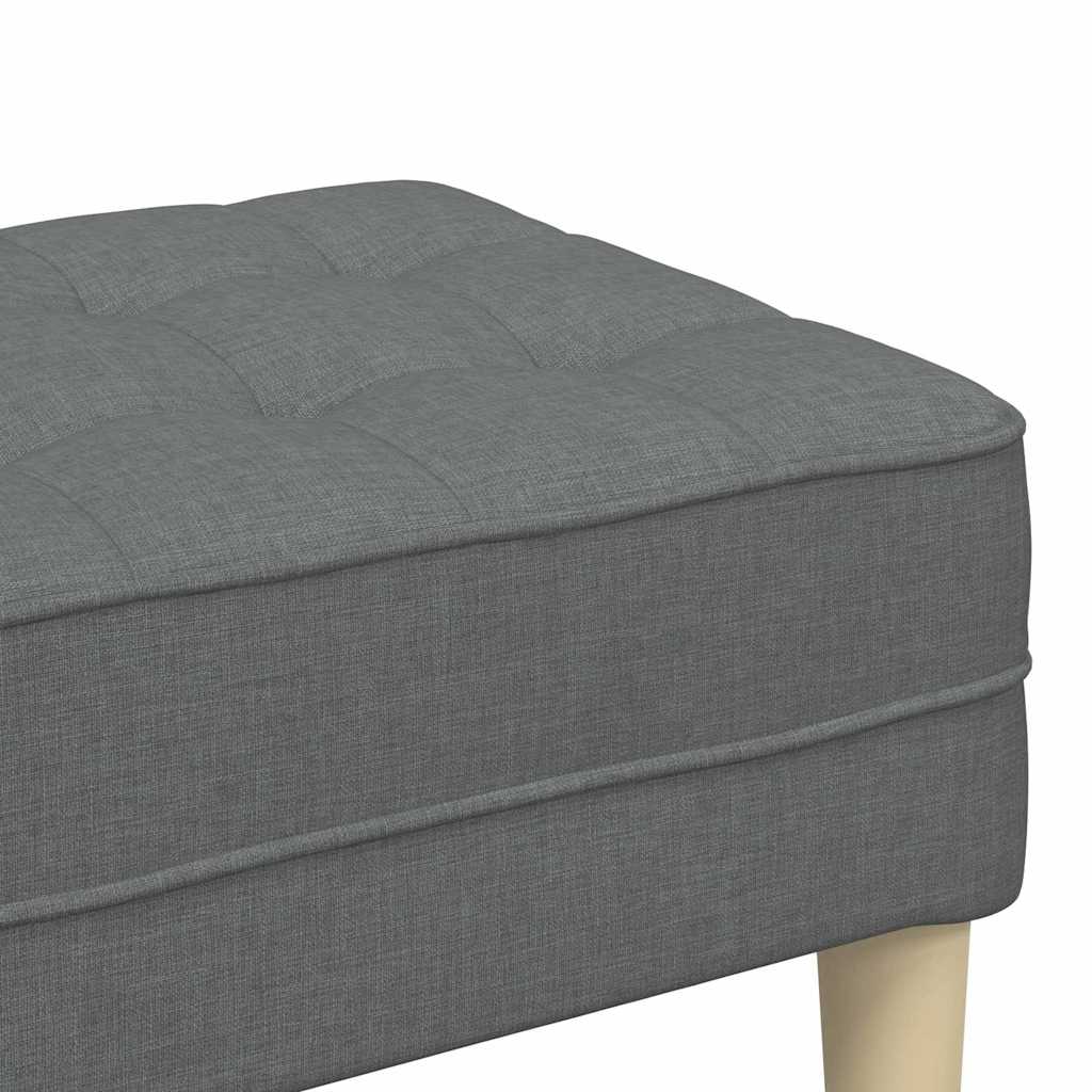 bænk Mørkegrå 113 x 57 x 39 cm Stof