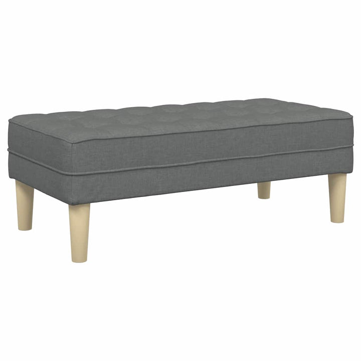 bænk Mørkegrå 113 x 57 x 39 cm Stof