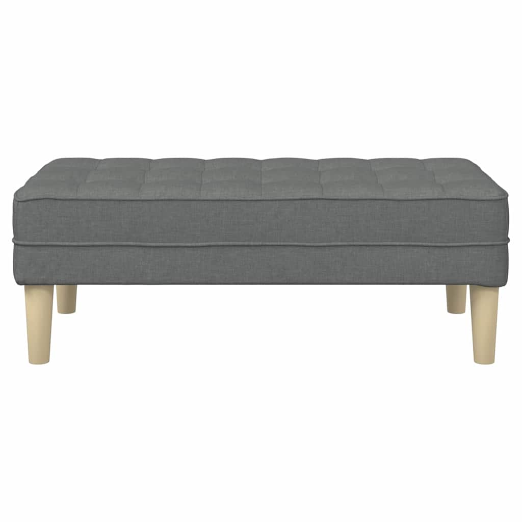 bænk Mørkegrå 113 x 57 x 39 cm Stof