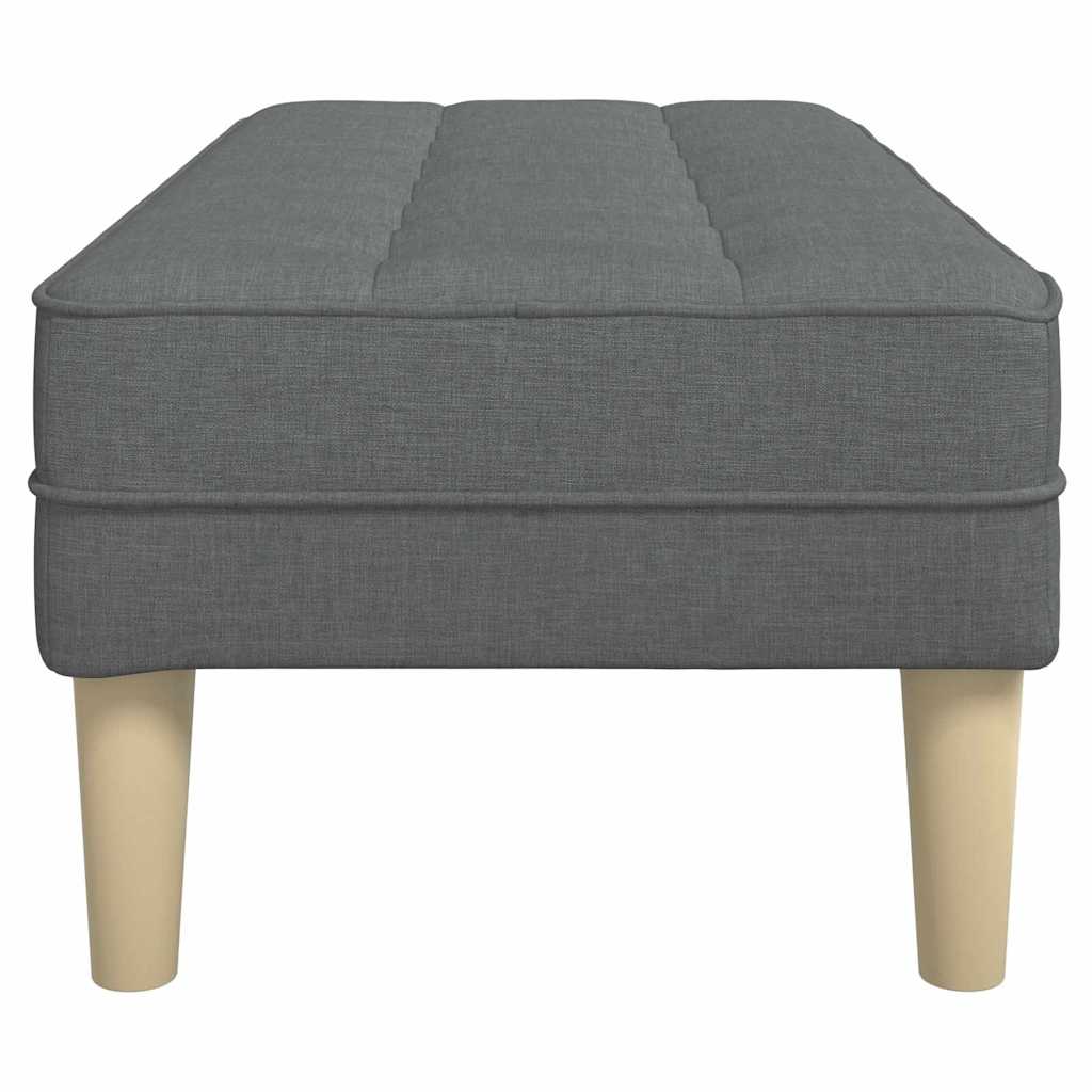 bænk Mørkegrå 113 x 57 x 39 cm Stof