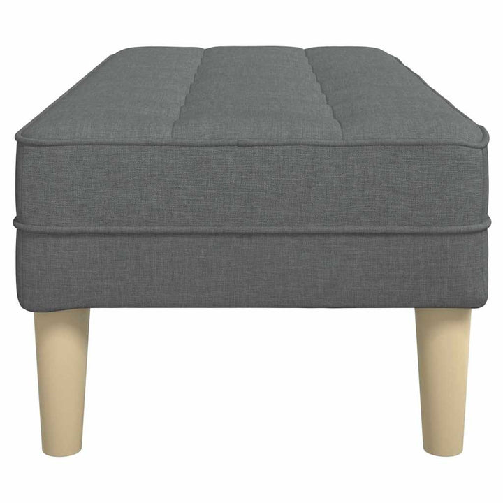 bænk Mørkegrå 113 x 57 x 39 cm Stof