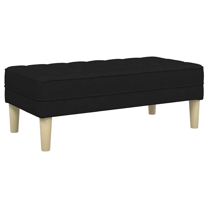 bænk Sort 113 x 57 x 39 cm Stof