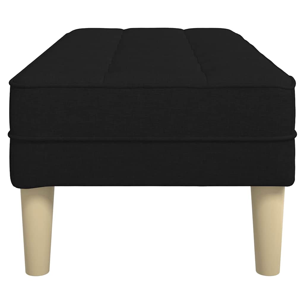 bænk Sort 113 x 57 x 39 cm Stof