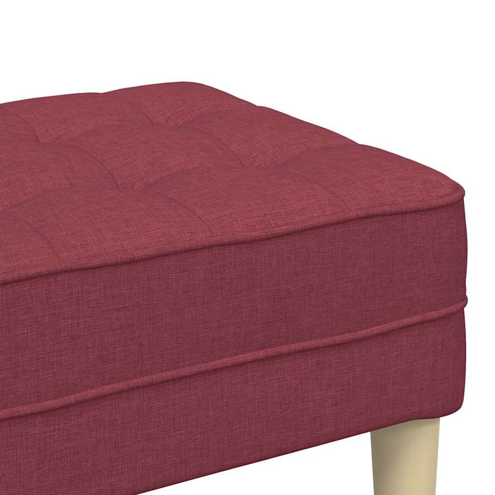 bænk Vinrød 113 x 57 x 39 cm Stof