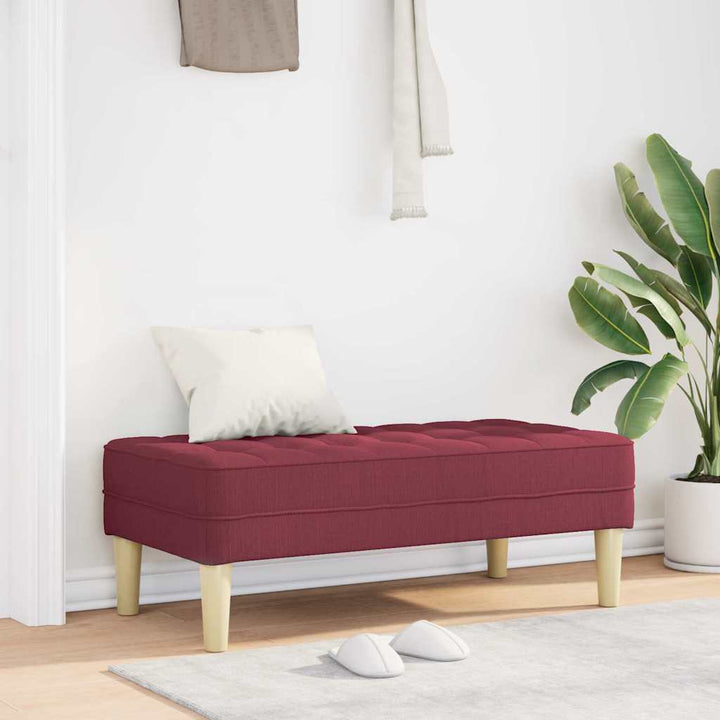 bænk Vinrød 113 x 57 x 39 cm Stof