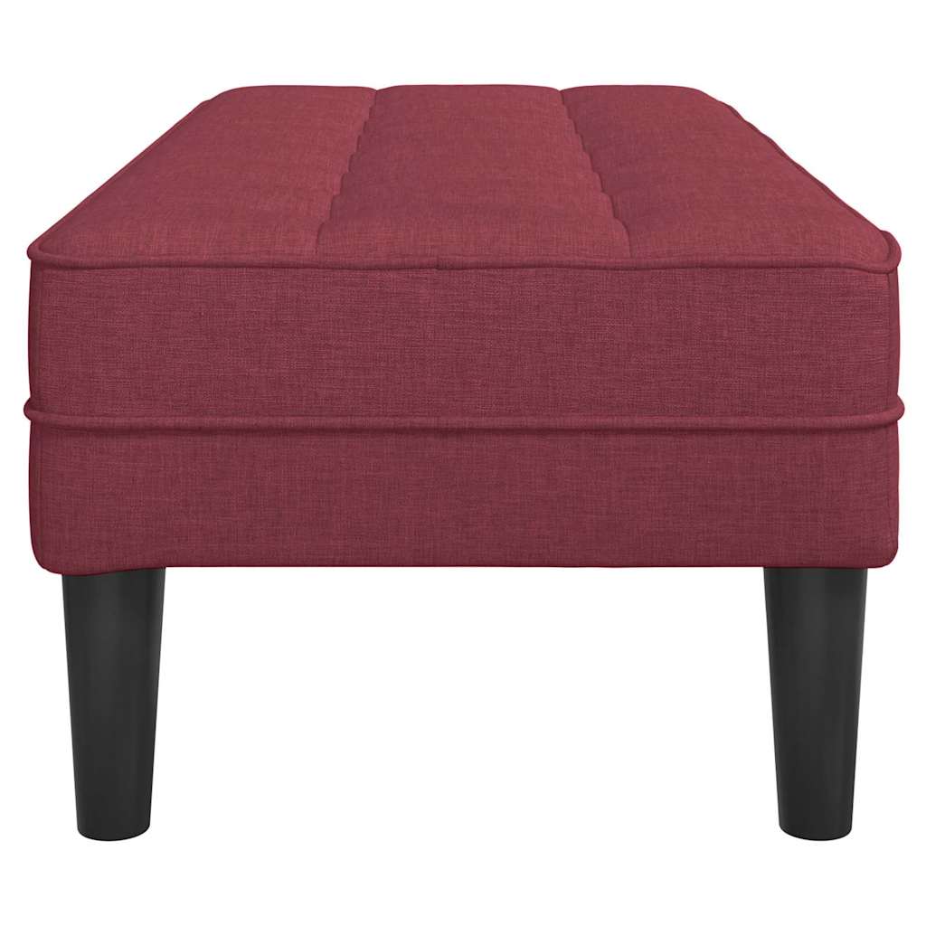 bænk Vinrød 113 x 57 x 39 cm Stof